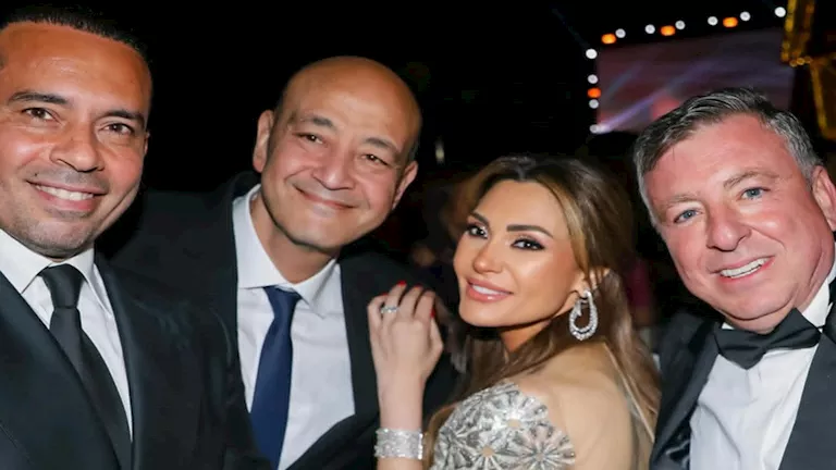 أحدث ظهور لـ دينا طلعت والإعلامي عمرو أديب